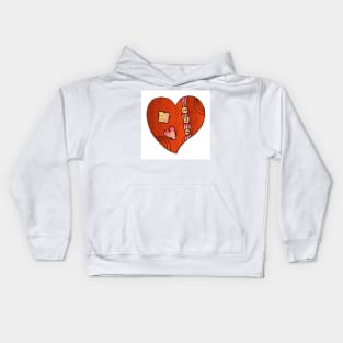 Love Hearts 117 (Style:5) Kids Hoodie